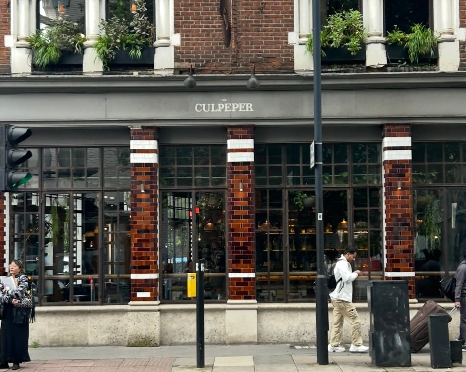 Exterior shot of The Culpeper in Aldgate